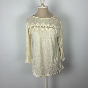 Leo & Ugo Lightweight Sweater Pale Yellow NWT